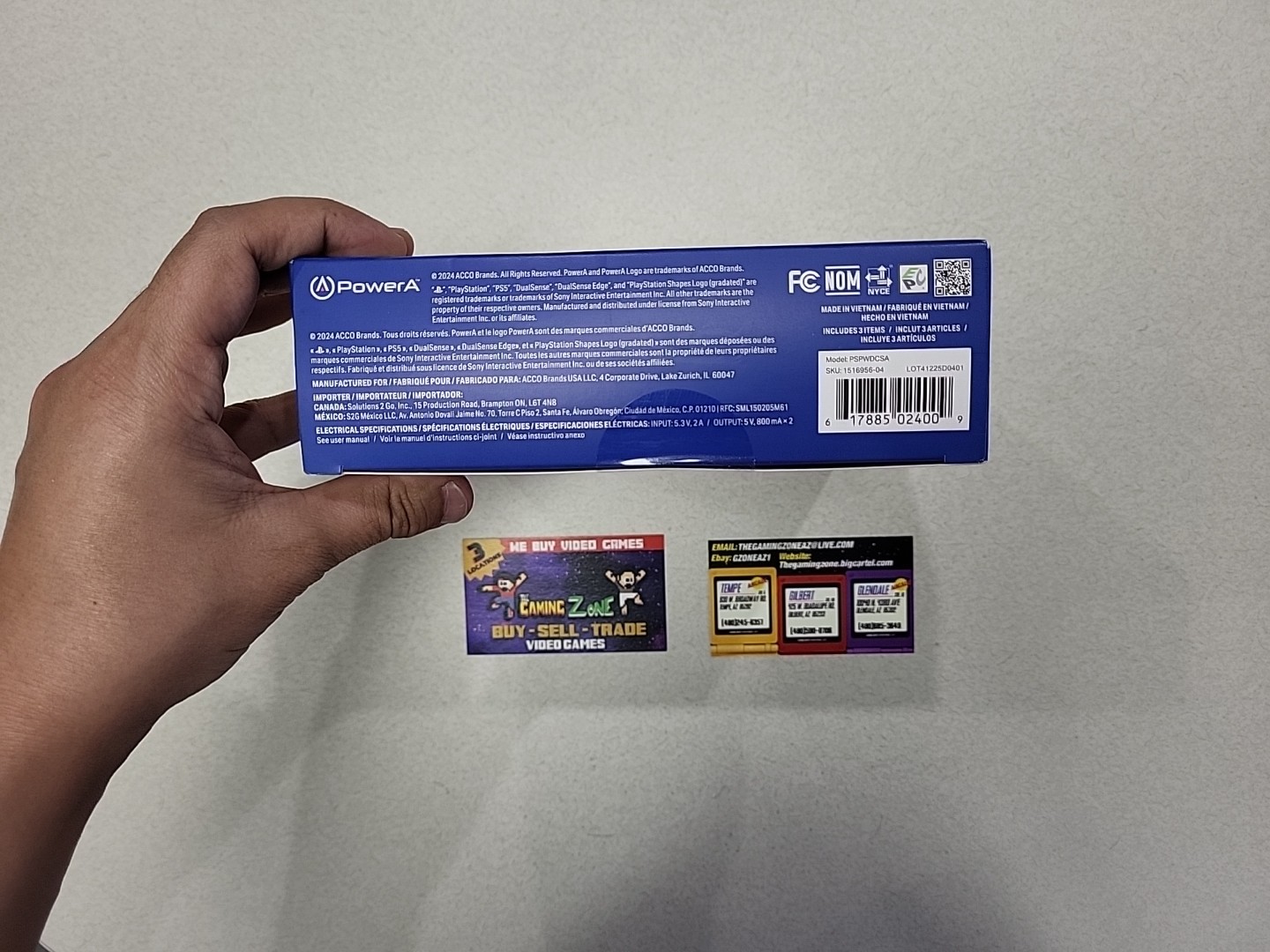New in Box PowerA Twin Charging Station for PS5 DualSense Controllers