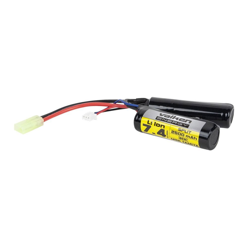 Valken Energy Li-Ion Airsoft Battery 7.4V 2500mAh 30C Split Mini Tamiya NEW