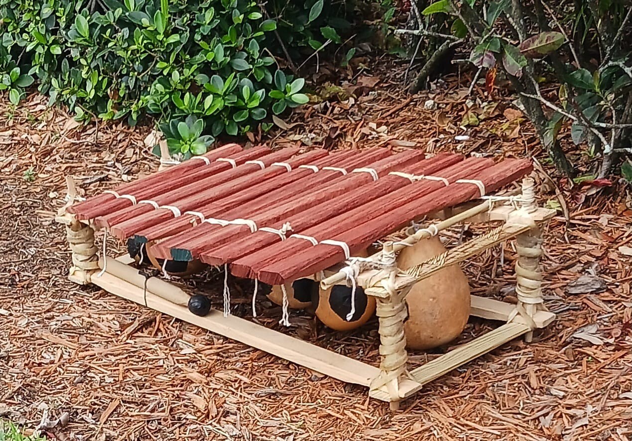 West African-style gourd resonated xylophone (bala/balan/balani)