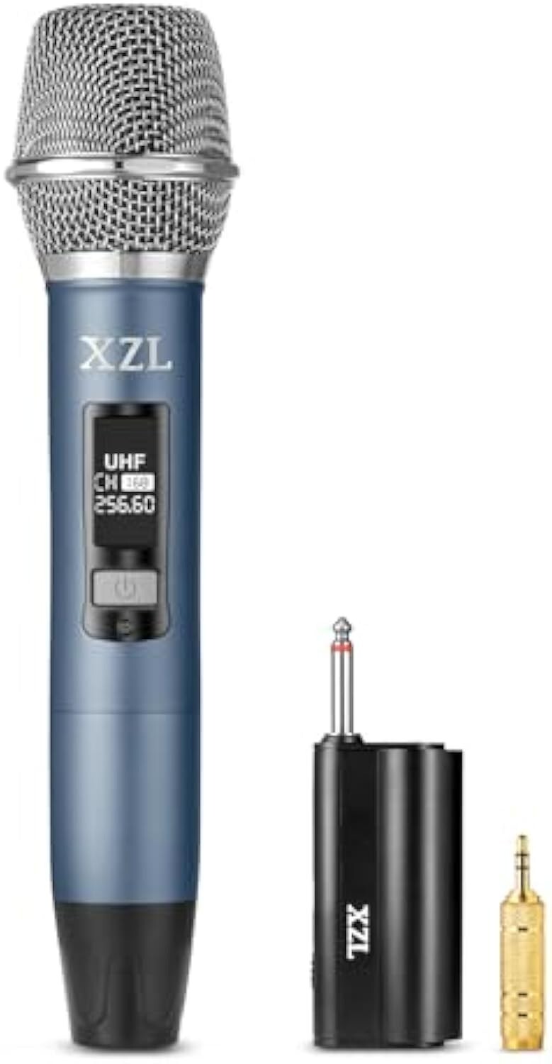Green Professional Wireless Microphone for Karaoke & Vocal Performance