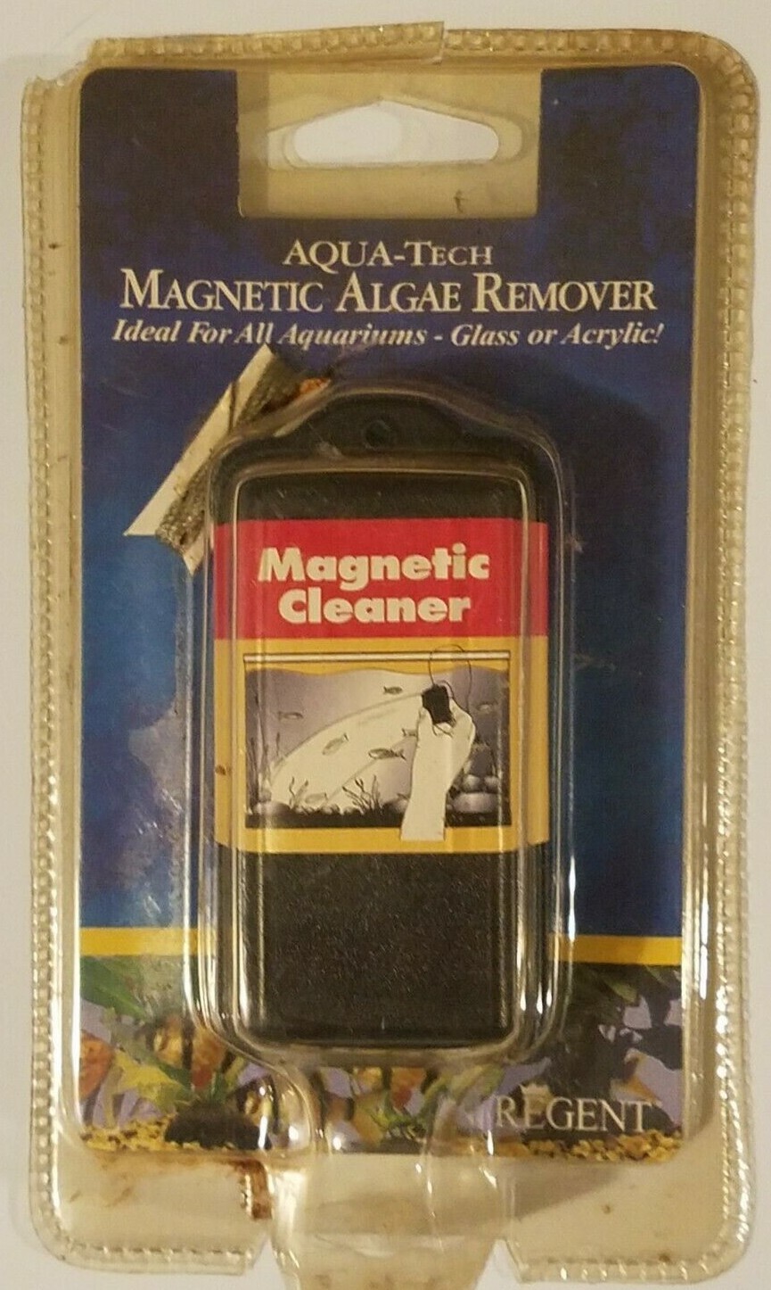 Aqua-Tech Magnetic Algae Remover Aquarium Glass Cleaner. Glass or Acrylic Tanks