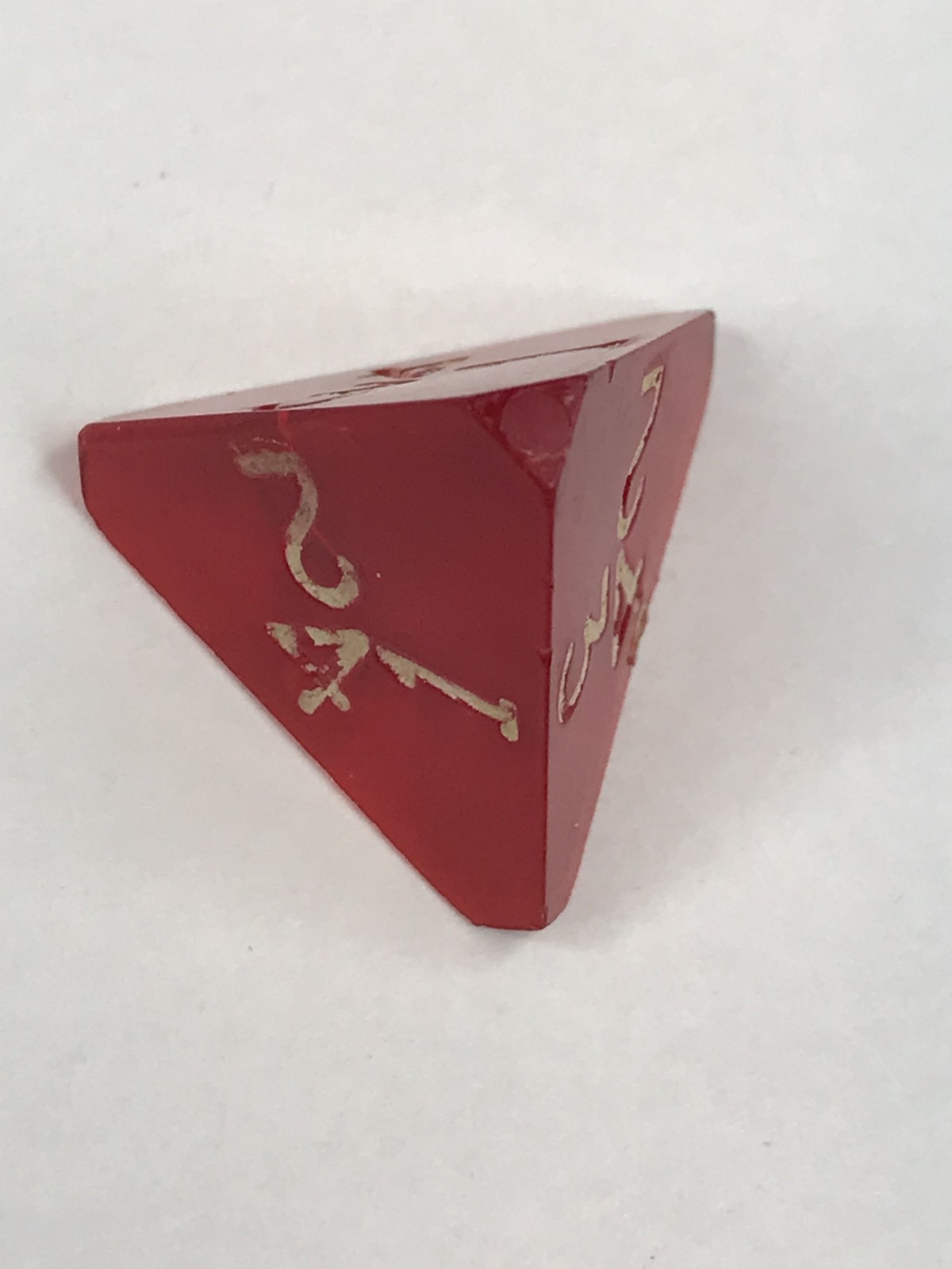 Dice Armory Translucent Red d4 - Game Dice - oop