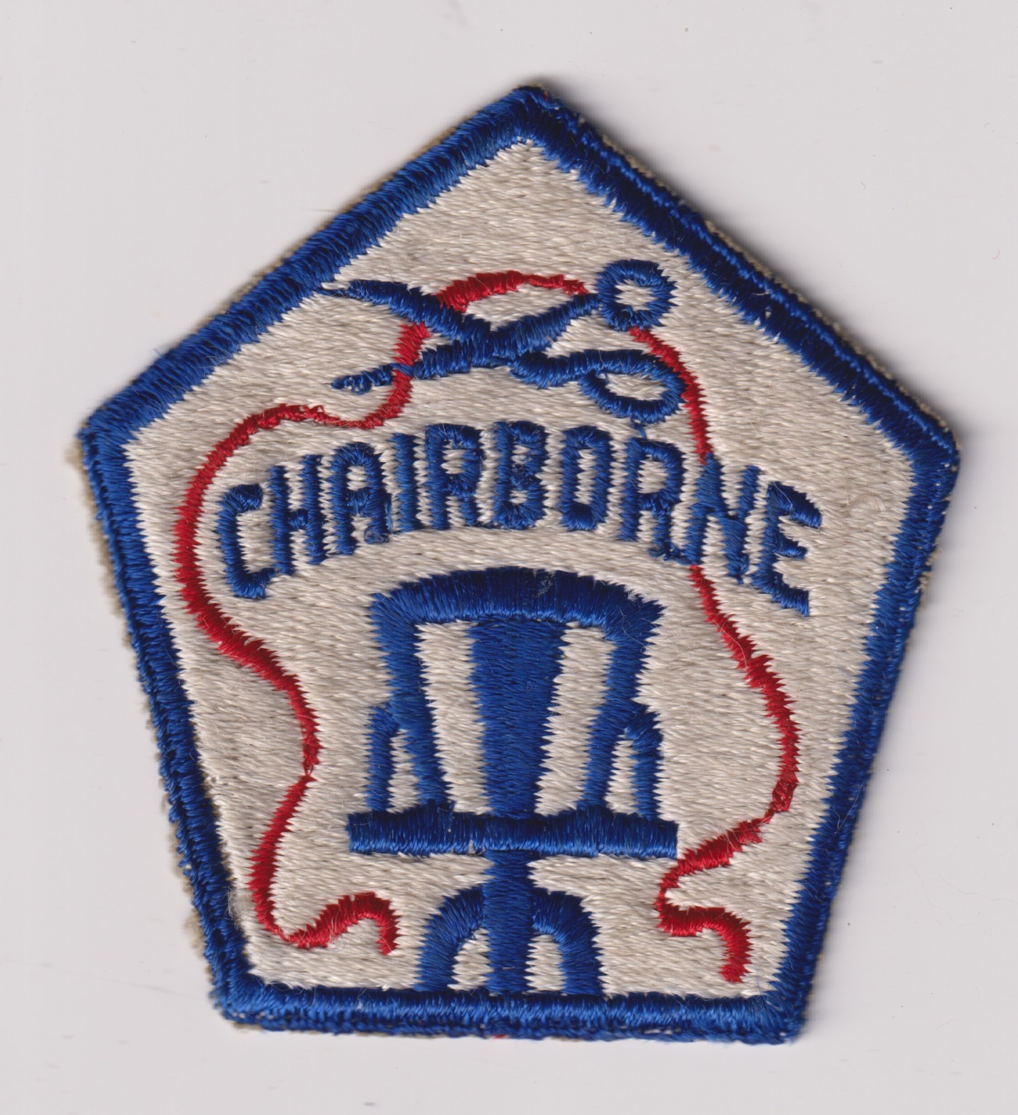 Chairborne patch Vietnam era novelty Pentagon shape