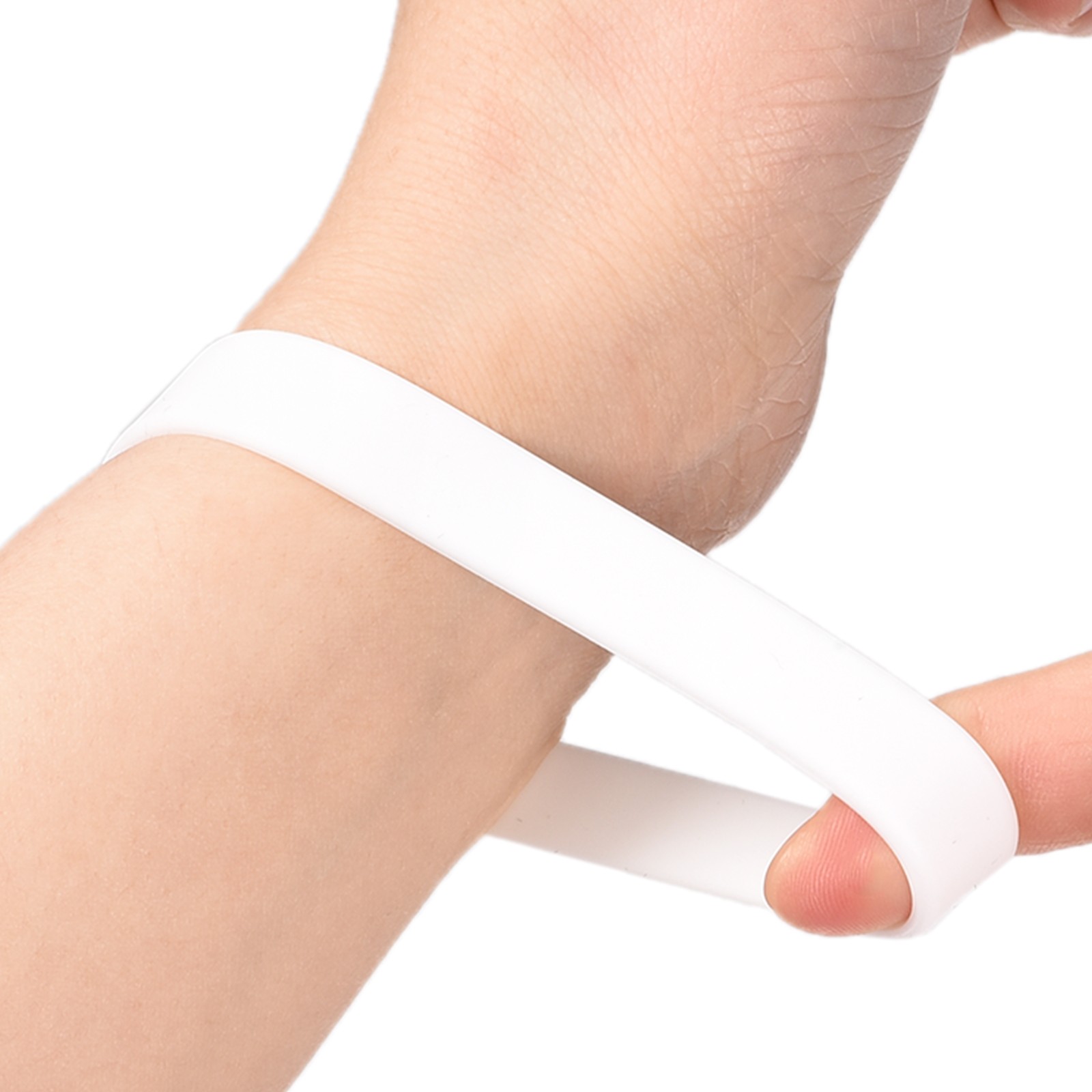 3Pcs Bracelets Wristbands 1/2 Inch Width 8" Length White