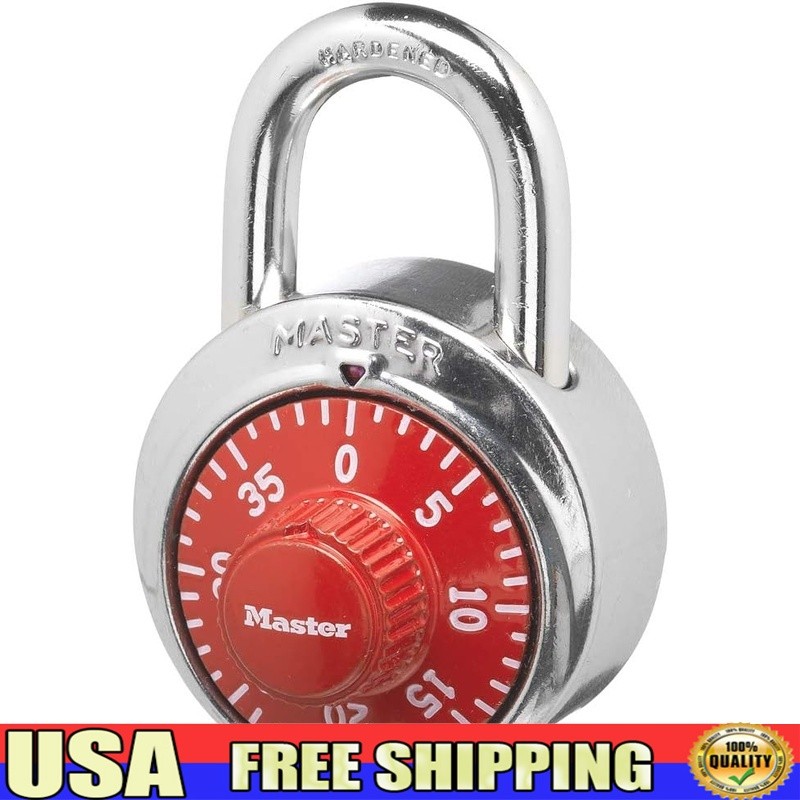 Indoor Gym Locker Combination Padlock Rust Resistant Metal Body Security Lock US