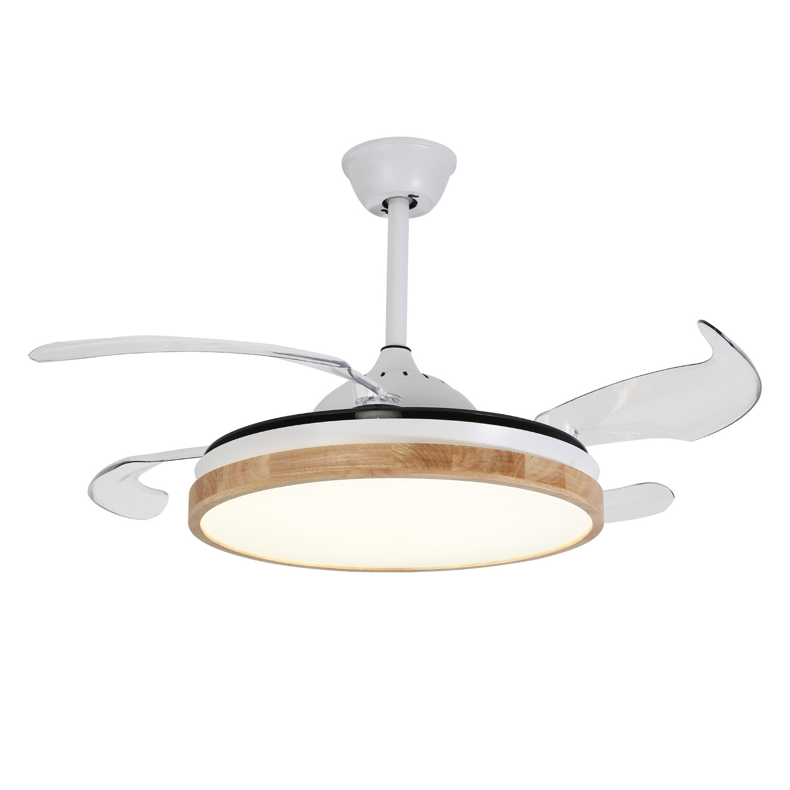 LED Ceiling Mounted Indoor 42inch White Ceiling Fan With Light Remote Control