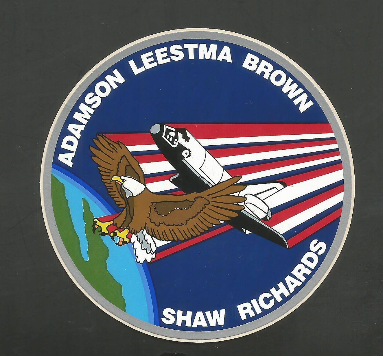 NASA SHUTTLE COLUMBIA STS-28  CREW PATCH SPACE  DECAL STICKER 3 1/2"