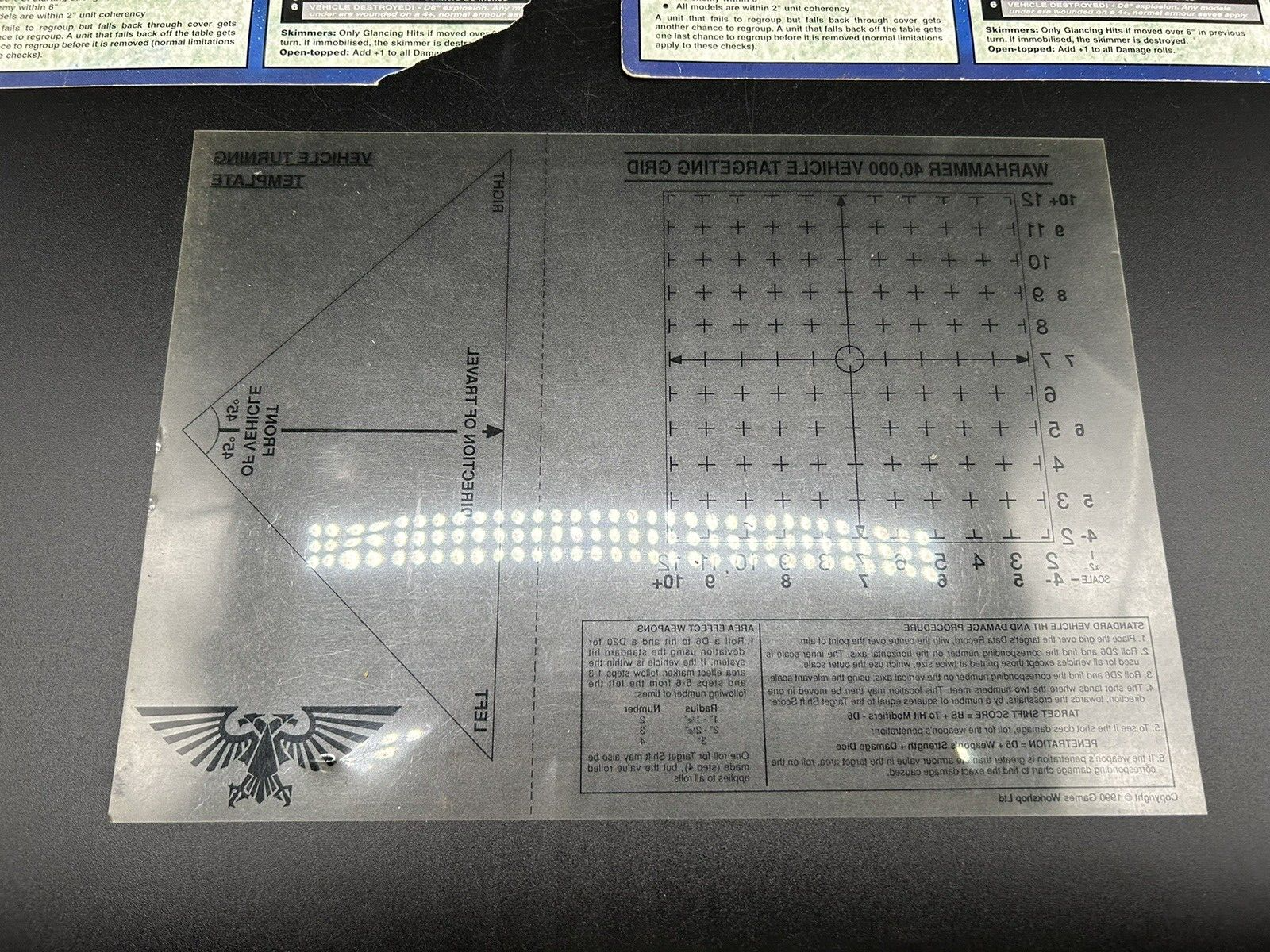 Games Workshop Warhammer 40,000 Quick Reference Card Supplement Lot