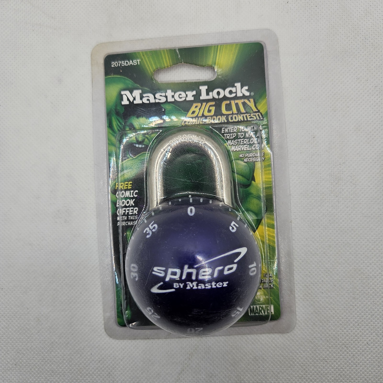 Sphero by Master Lock Purple Combination Lock 2075DAST New Sealed Ball Marvel