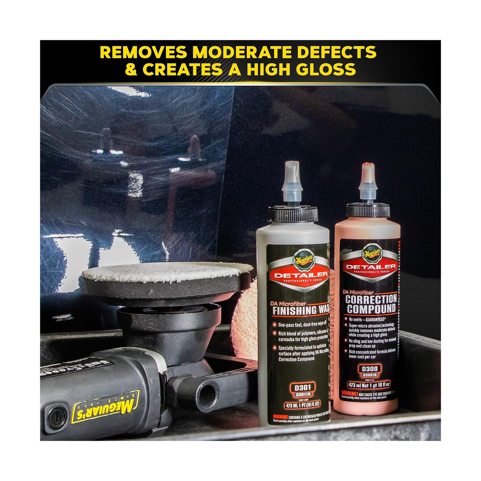Meguiar's DA Microfiber Correction System 5" Starter Kit, Complete ... Fast Ship