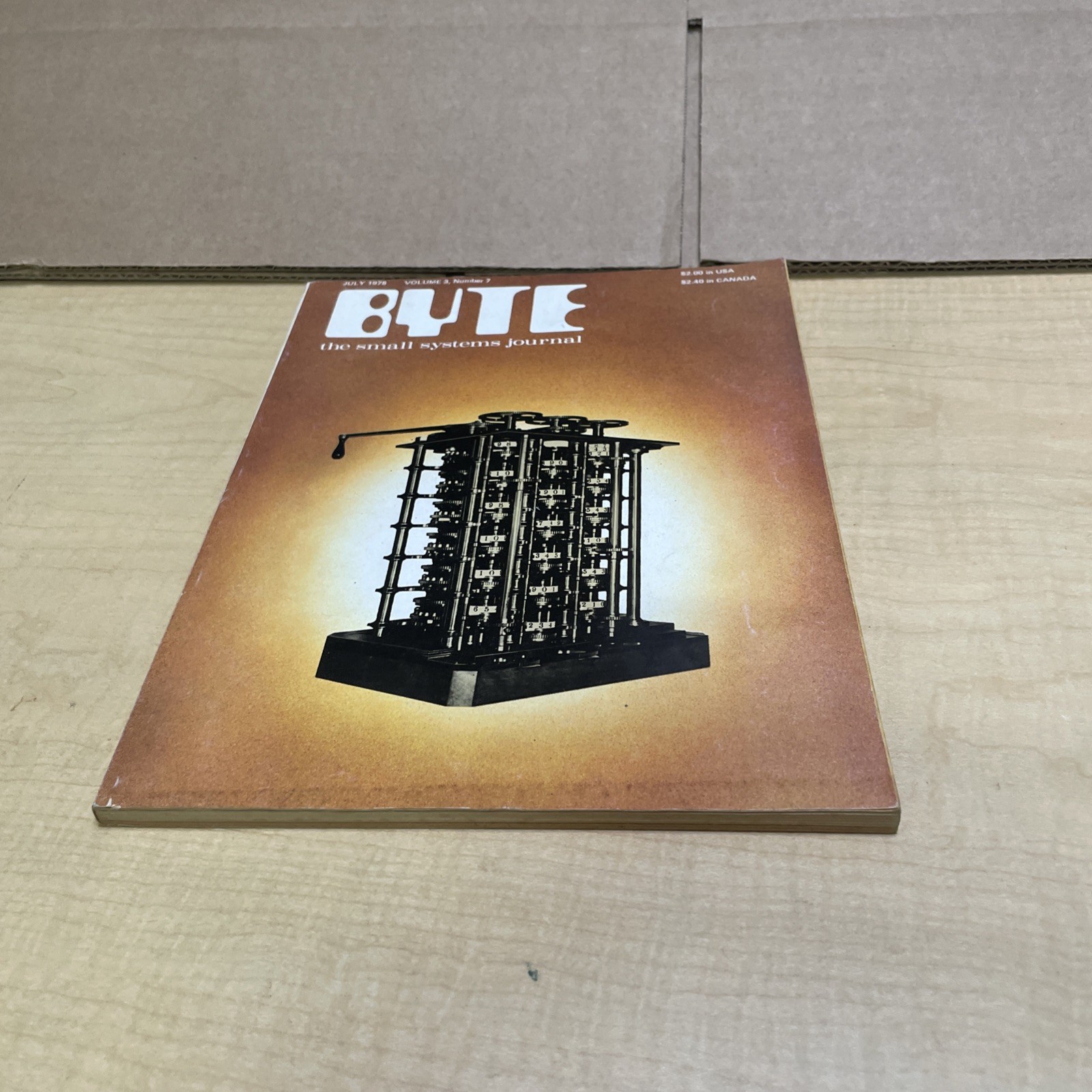 BYTE THE SMALL SYSTEMS JOURNAL MAGAZINE JULY 1978 VOL. 3 NO. 7
