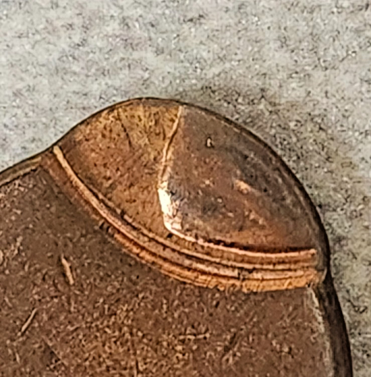 No Date Copper Memorial Cent - %90 Off Center Strike - UNC