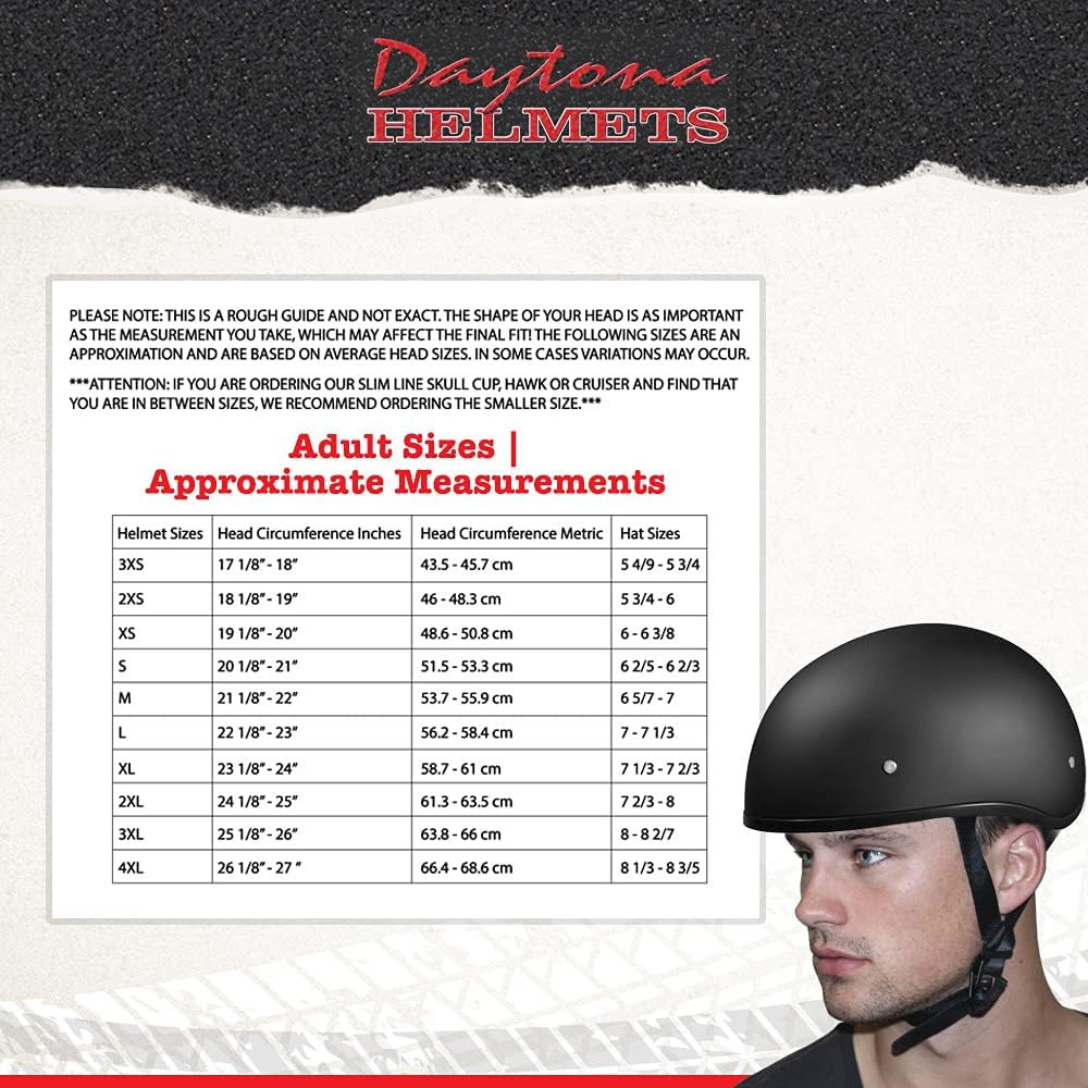 Motorcycle Helmet Half Skull Cap - Lightweight & Stylish DOT Approved Helmets fo