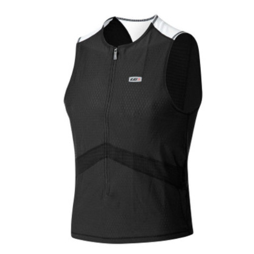 NEW Louis Garneau Men's Pro Sleeveless Tri Top, Black White Medium