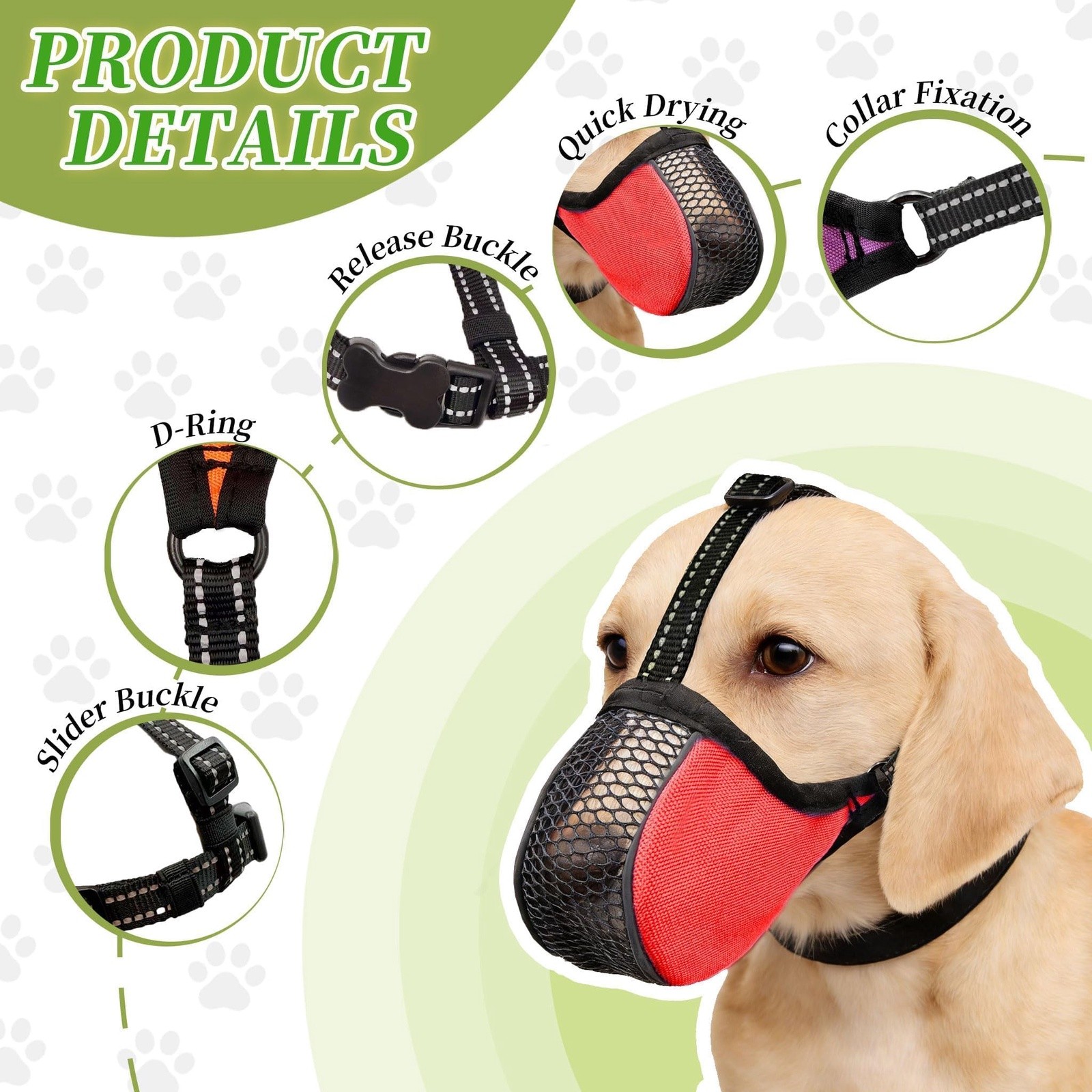 FestiVex Dog Muzzle Set XS-XXL