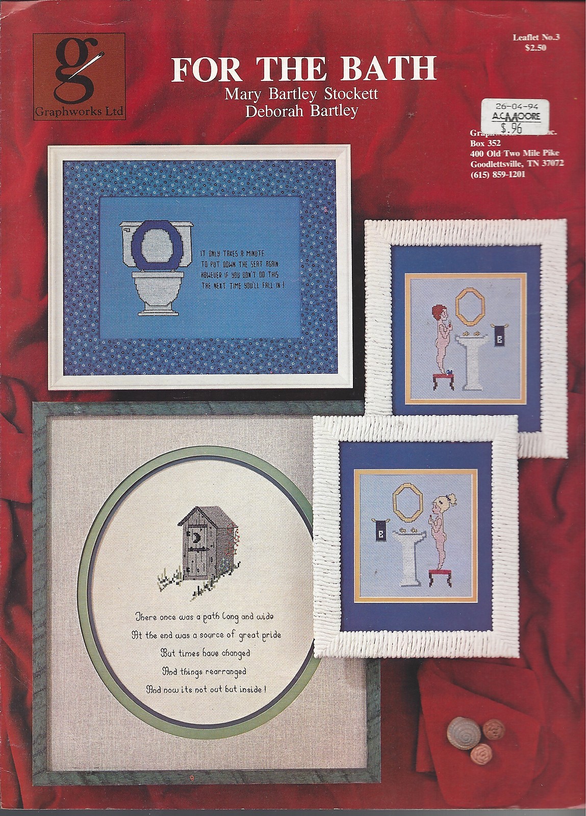 FOR THE BATH ~ GRAPHWORKS cross stitch