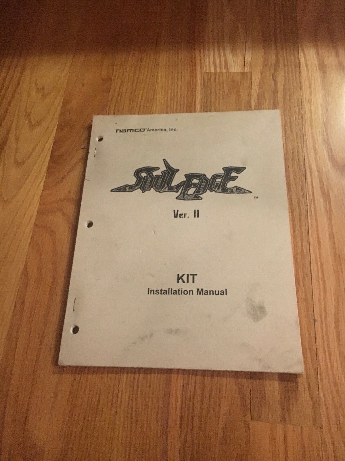 Soul Edge Kit installation Manual, Namco 1995