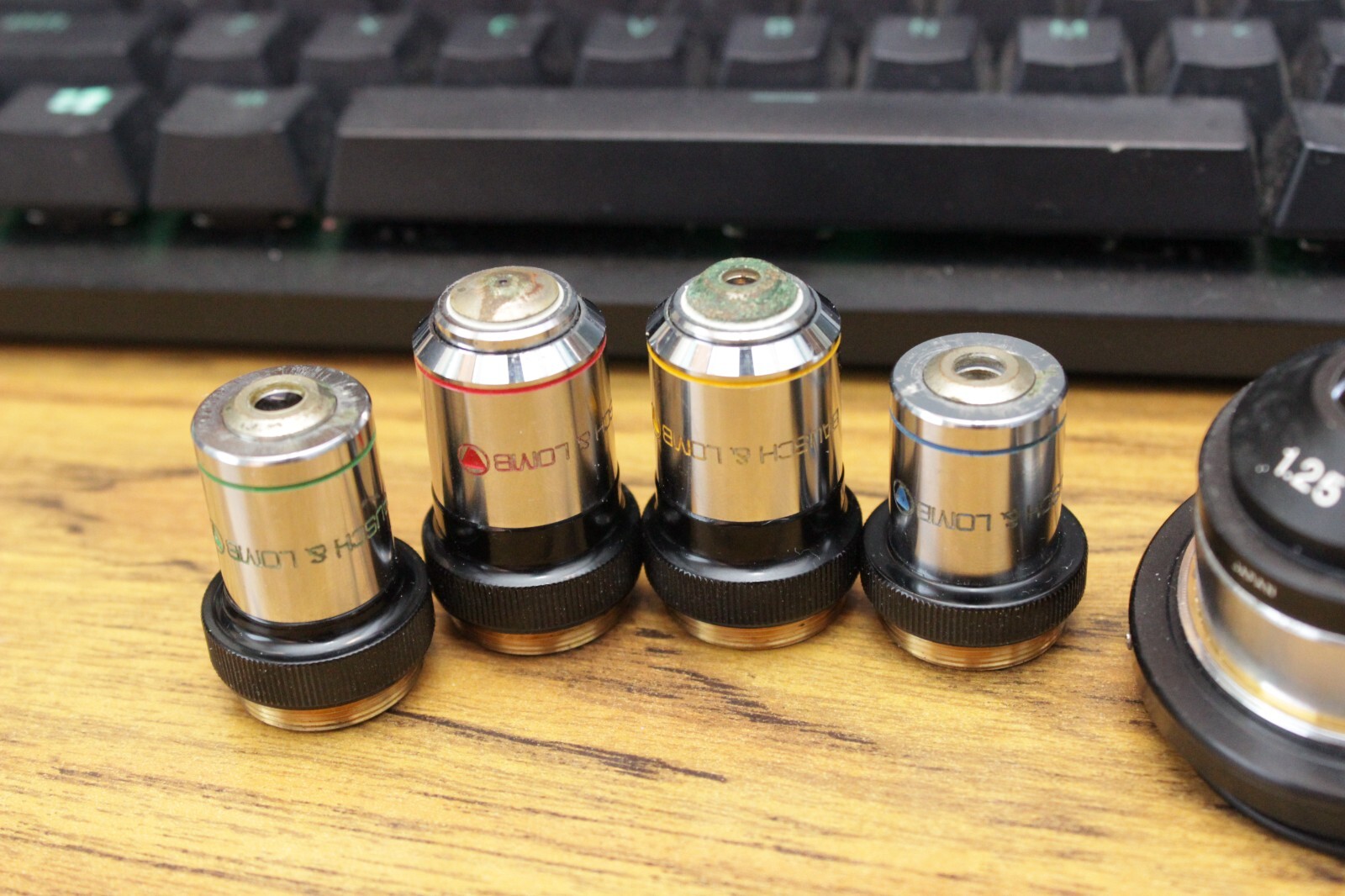 (dirty) bausch lomb microscope lenses