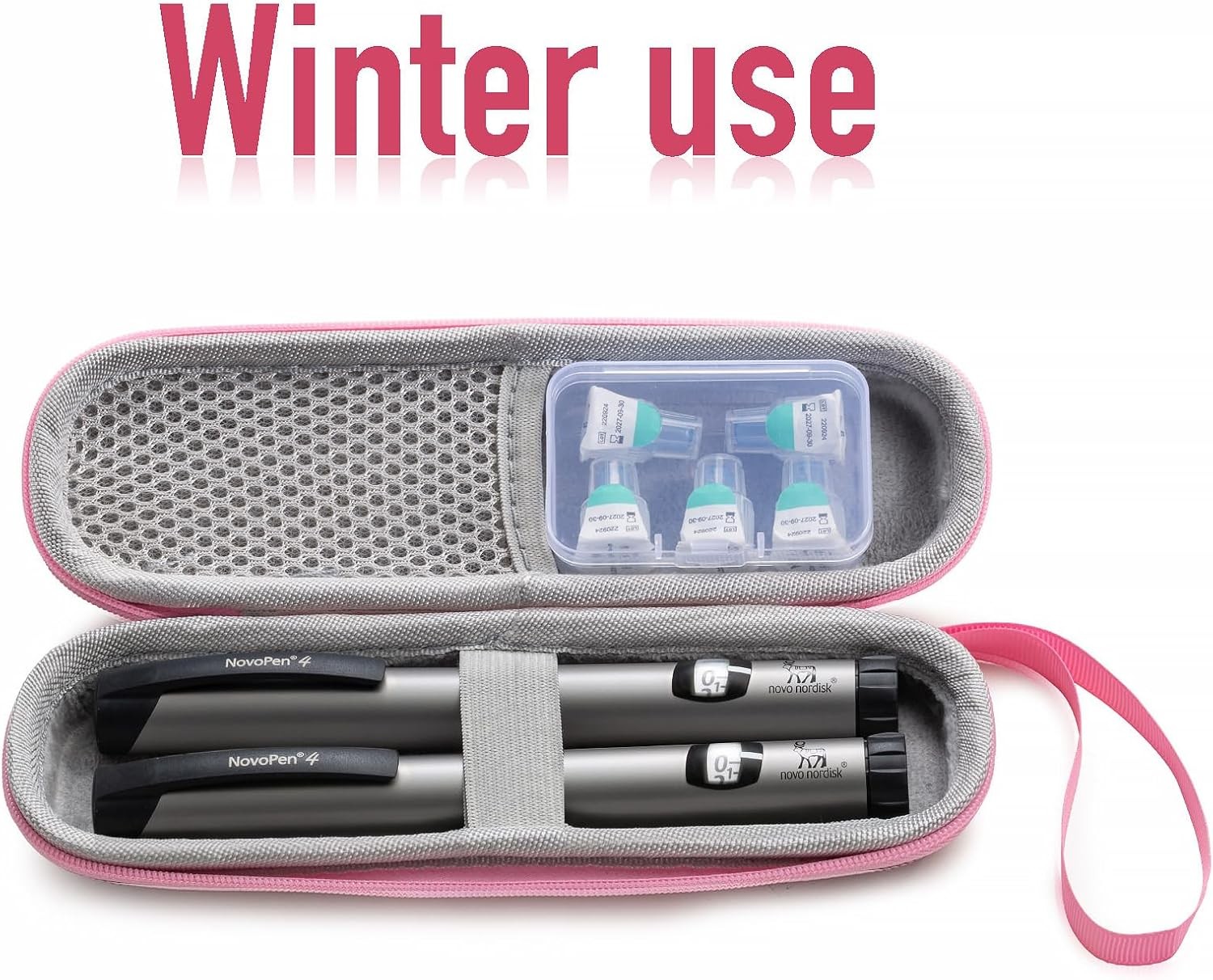 Insulin Cooler Travel Case, Portable Travail Pink