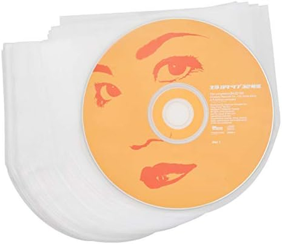 50 Clear Mini LP Anti-Static 3 Mil Plastic CD Inner Sleeves for 5Inch SHM-CD