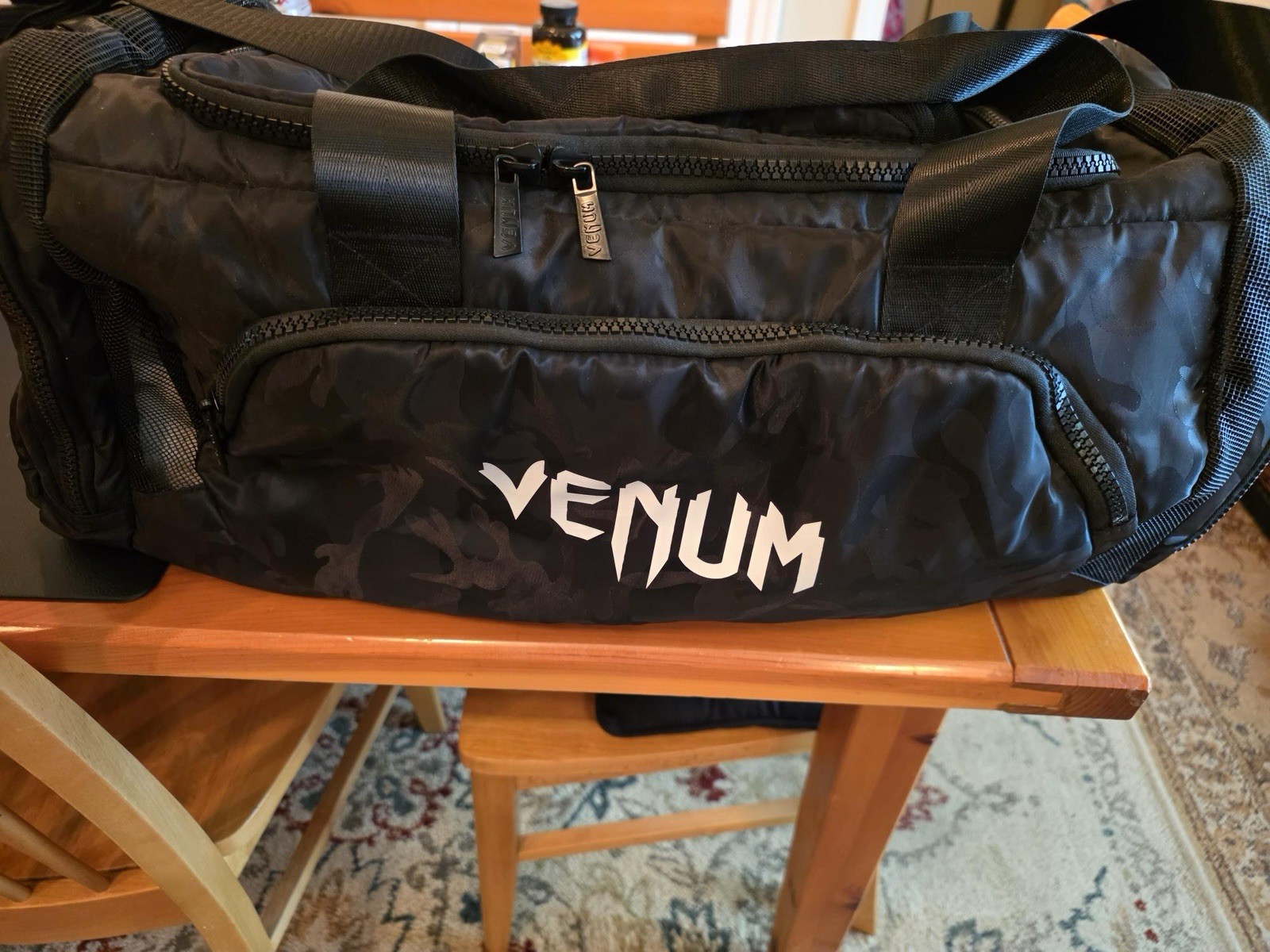 Venum Trainer Duffle Sports Bag - Black/Camo-Pre-Owned(Excellent)