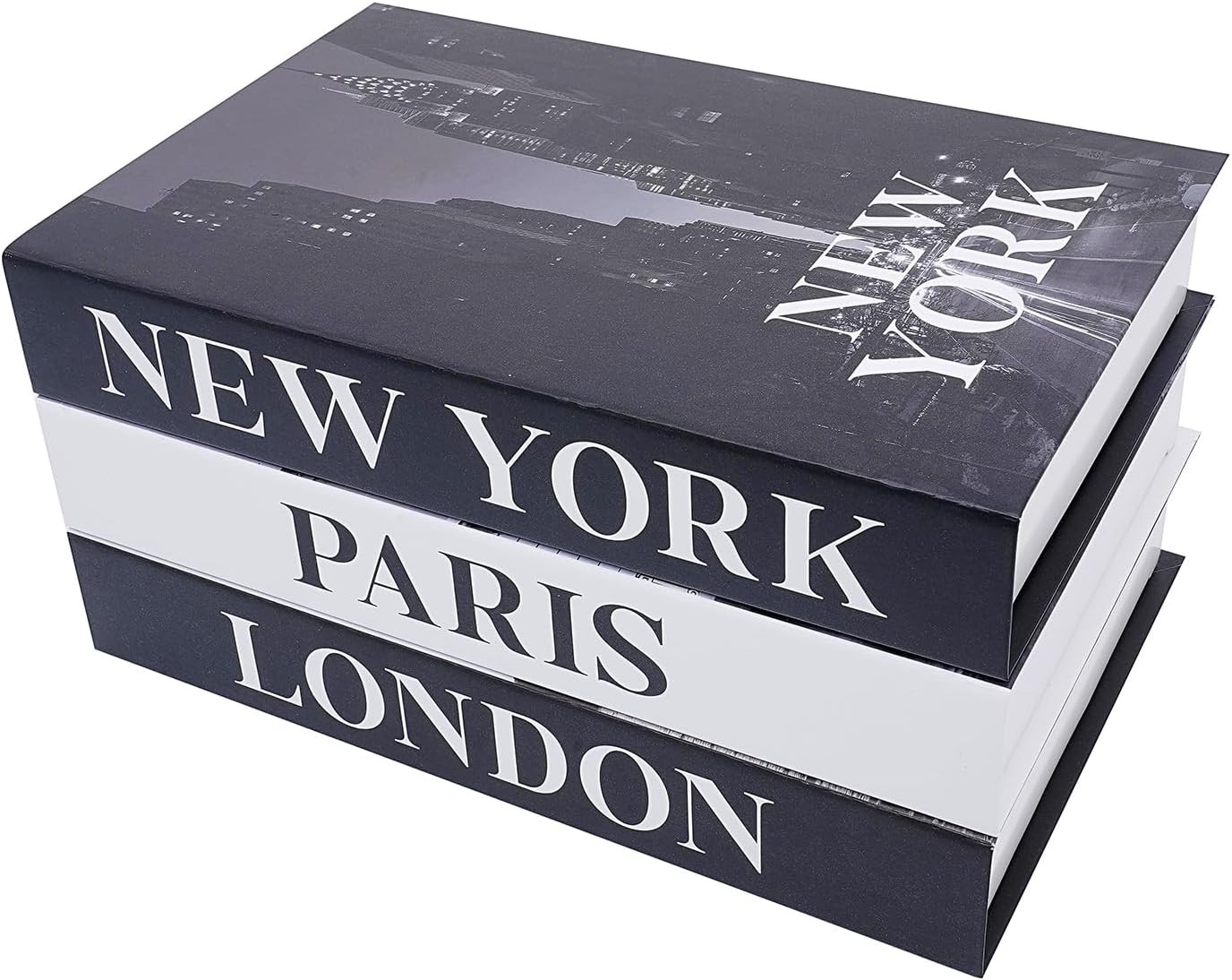 3 PCS Faux Decorative Books for Home Decor-Coffee Table Books Decor-Aesthetic Fa