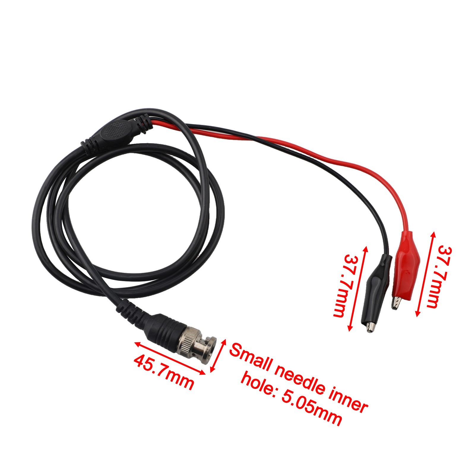 Crocodile Clip Adapter Set with BNC Connector for Laboratory Testing Needs