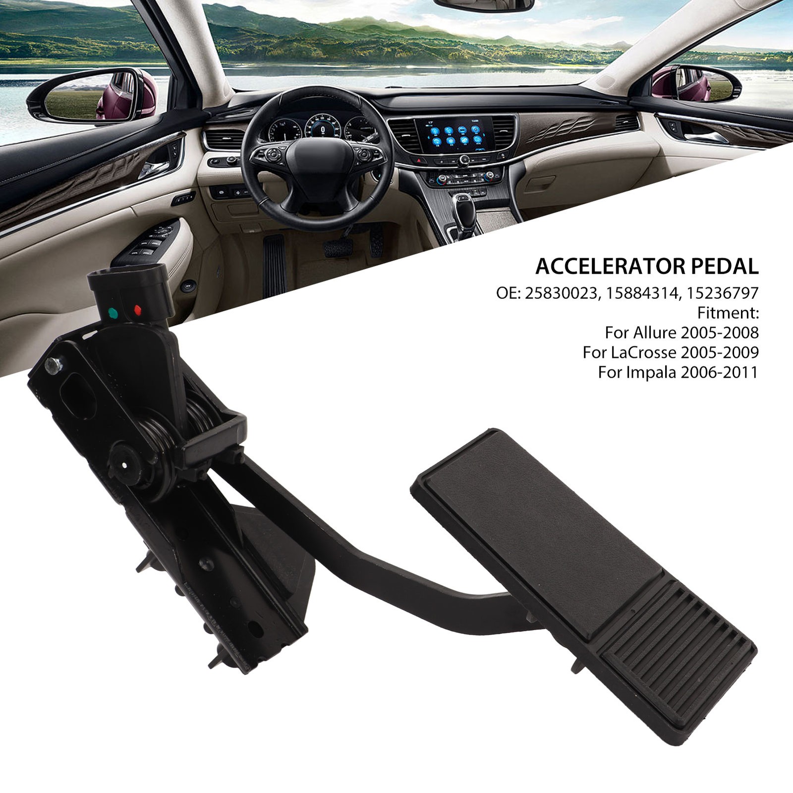 1x Direct Installation Plug And Play Accelerator Pedal Sensor For 20