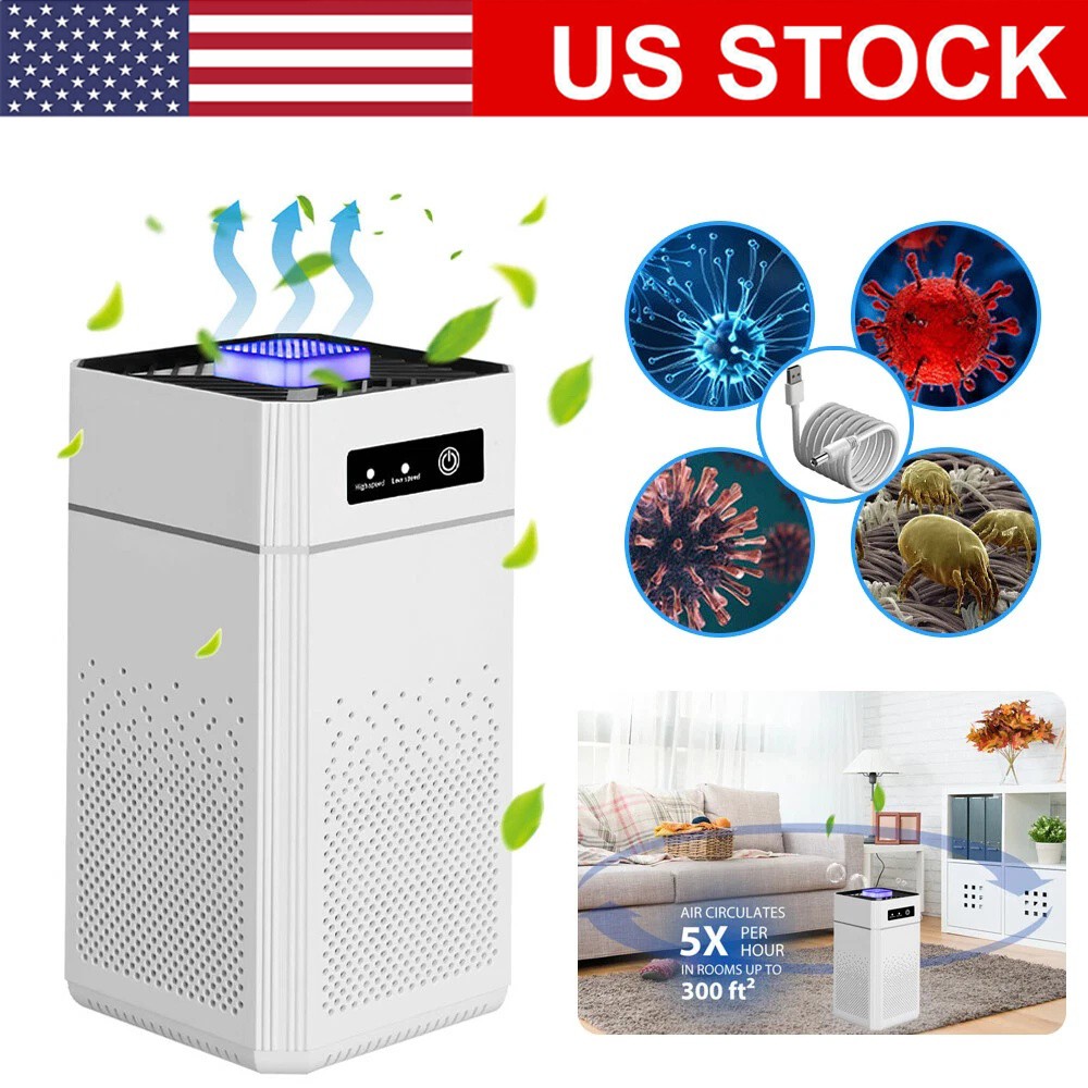 Home HEPA Air Purifier Large Room Air Cleaner for Allergies Smoke Mold Odor Dust