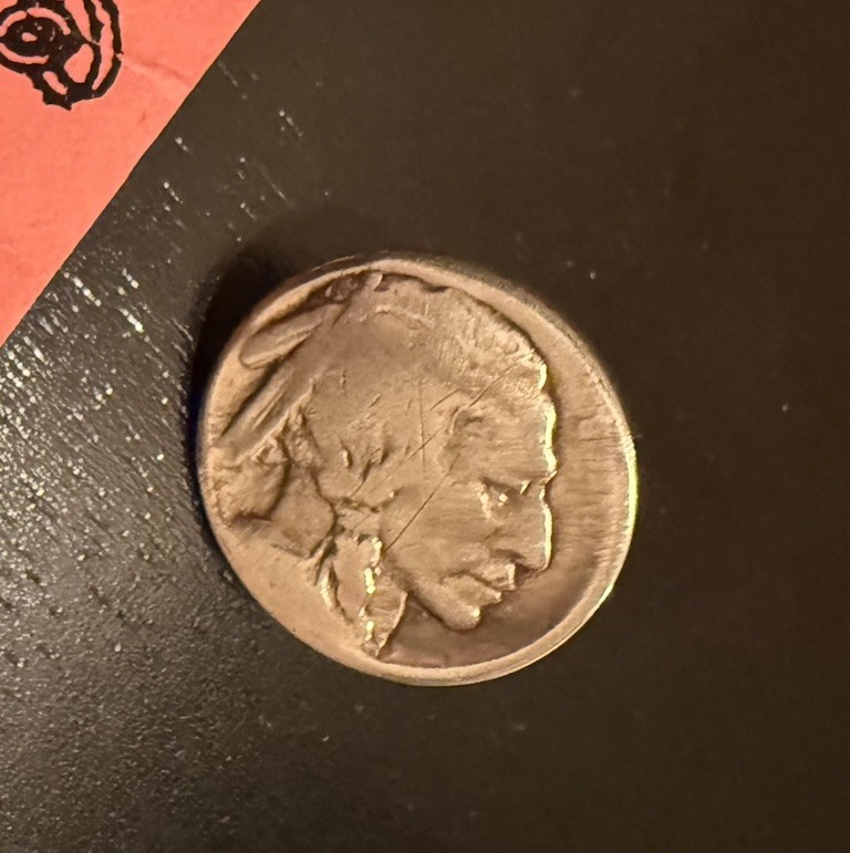 Buffalo Nickel Golf Marker.