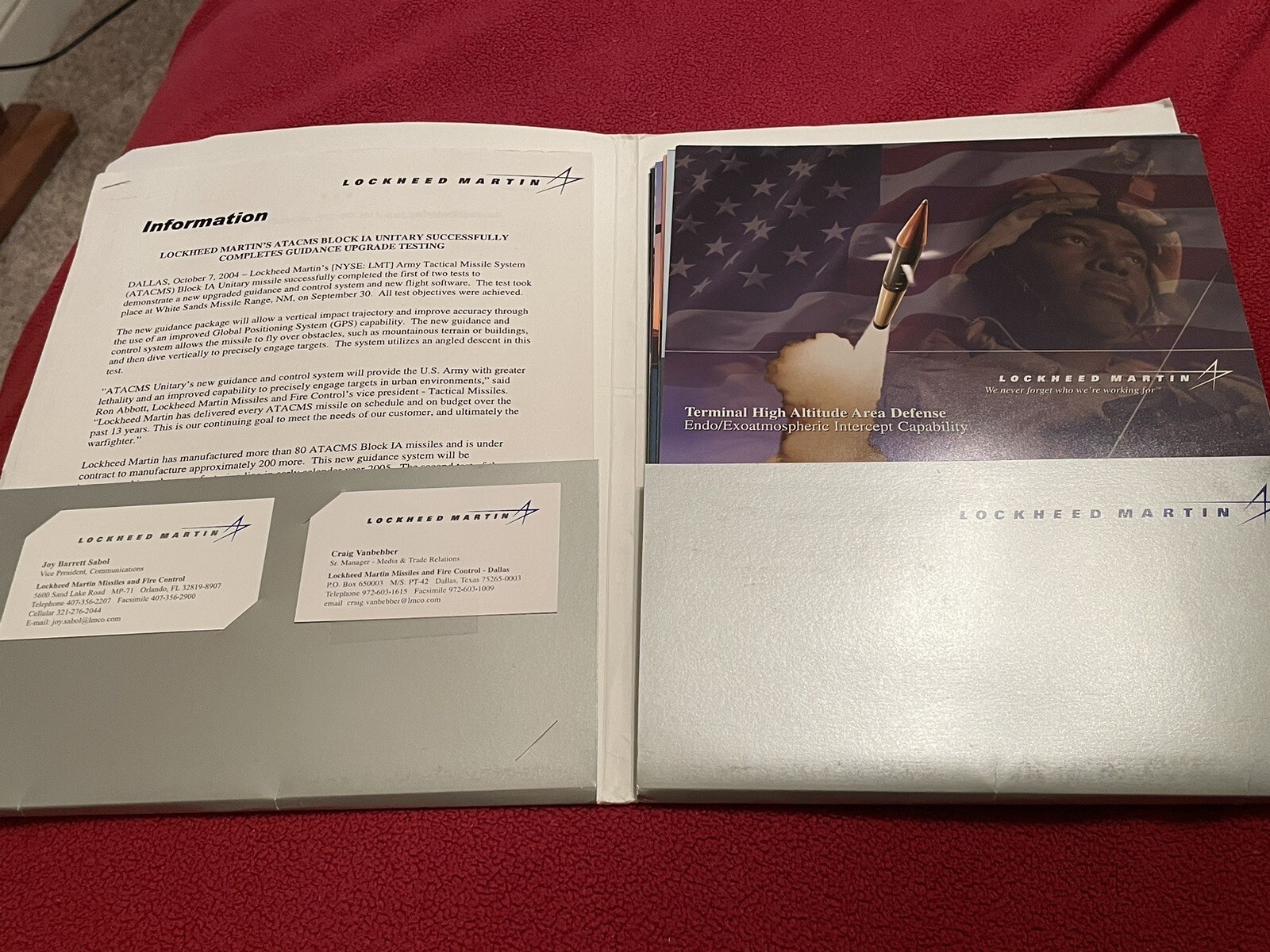 Lockheed Martin Public Relations Pack Anti Tank Missile HIMARS MLRS MEADS Apache