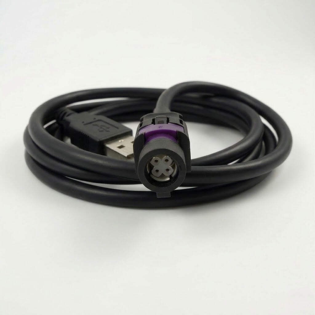 Double Apex MK5 / MK6 VW USB PassThrough Cable - Compatible with USB 5KD035726A