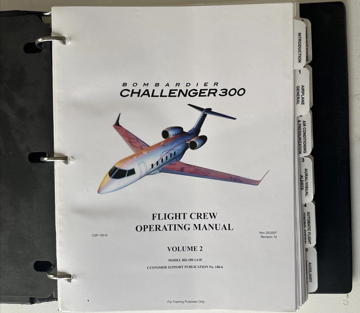 Bombardier Challenger 300 Model BD-100-1A10 Flight Crew Operating Manual Vol.2