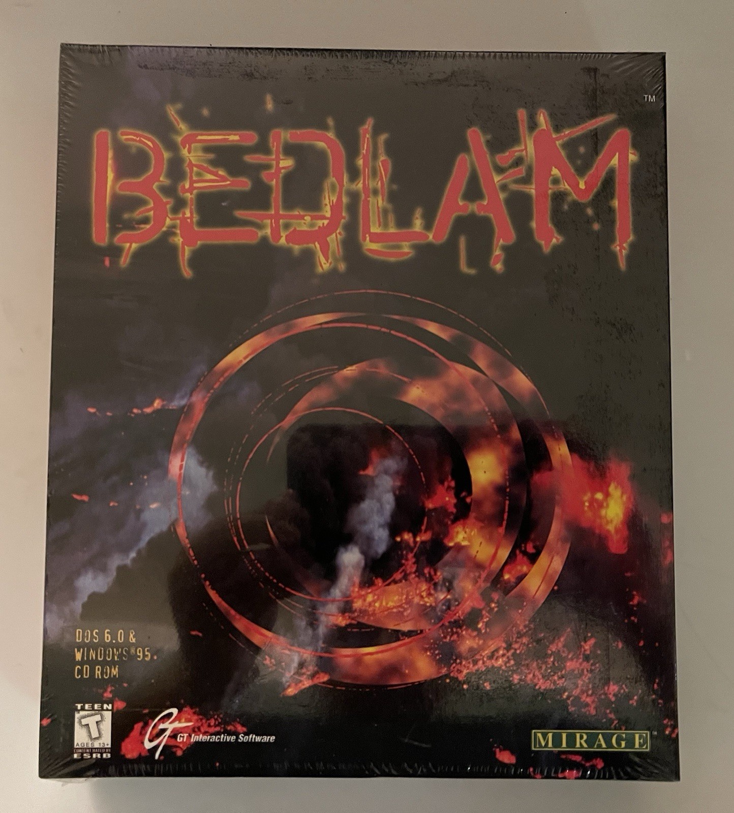 Bedlam SEALED Vintage IBM PC computer game Big Box GT