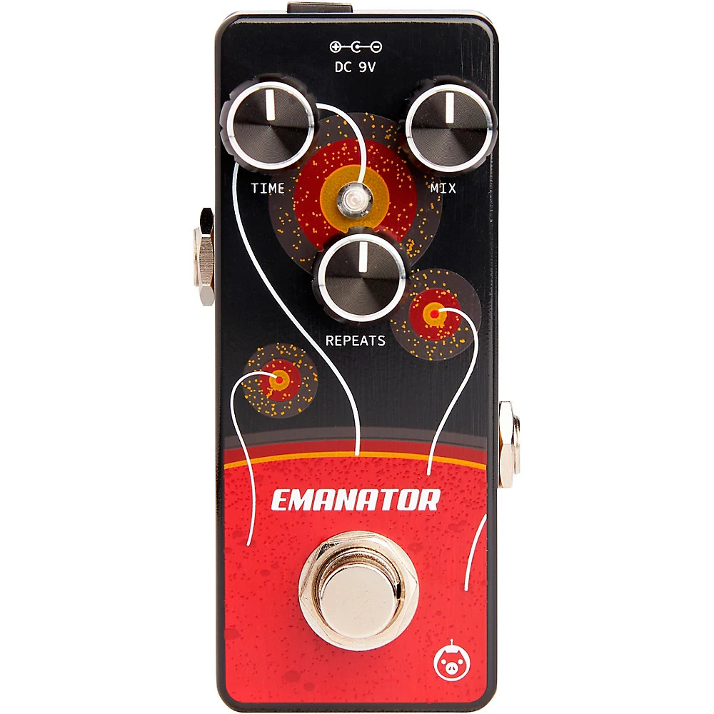 Pigtronix EMANATOR Delay Effects Pedal Black and Red LN