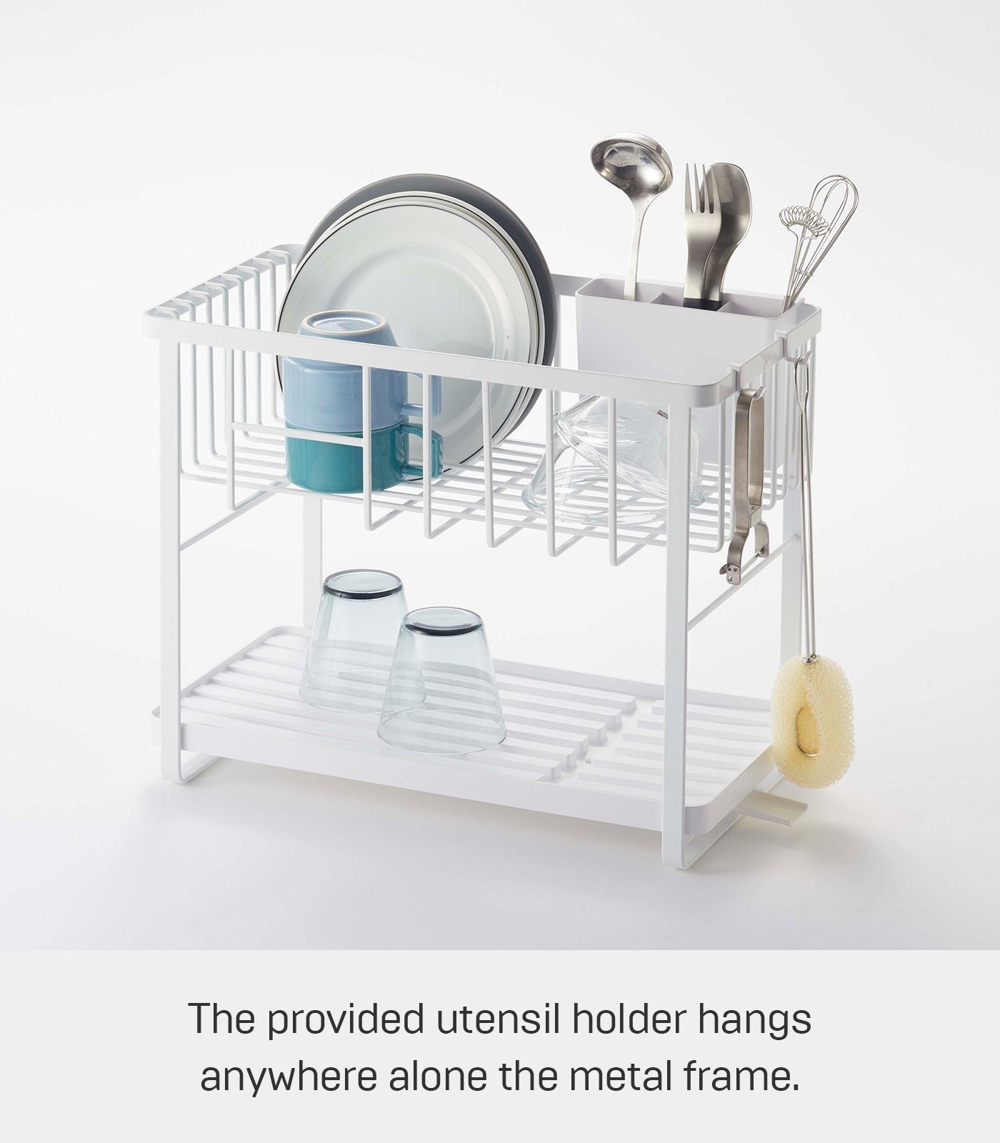 Yamazaki Home TOWER Two-Tier Wire Dish Rack
