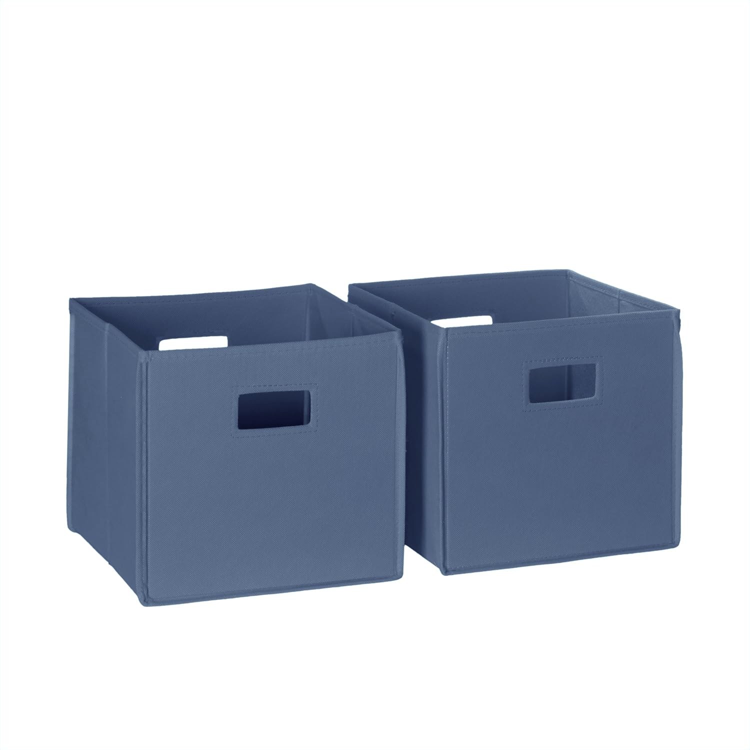 2pc Fabric Collapsible Storage Cube Organizers with Handles for Playroom Orga...