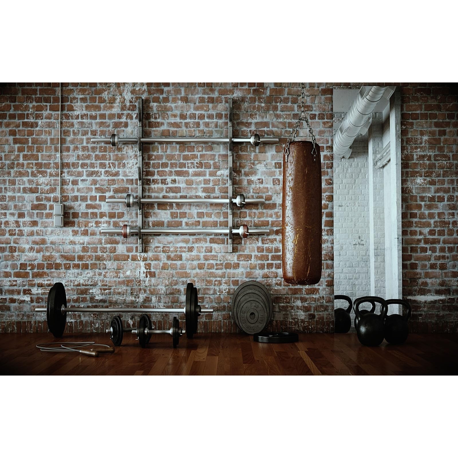 Gym Backdrop Fitness Room Indoor Sports Photography Background Workout Room w...