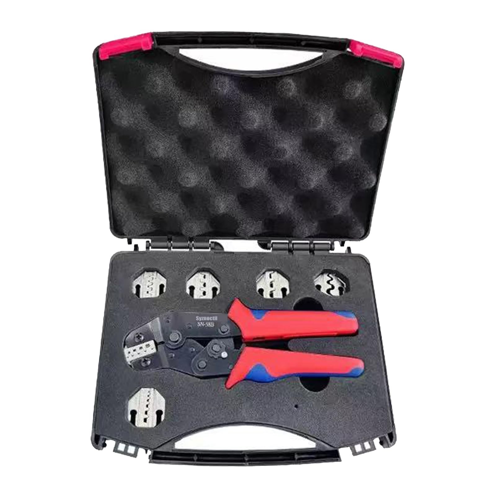 Ratcheting Crimping Tool with Interchangeable Jaws for Heat Shrink Connectors...