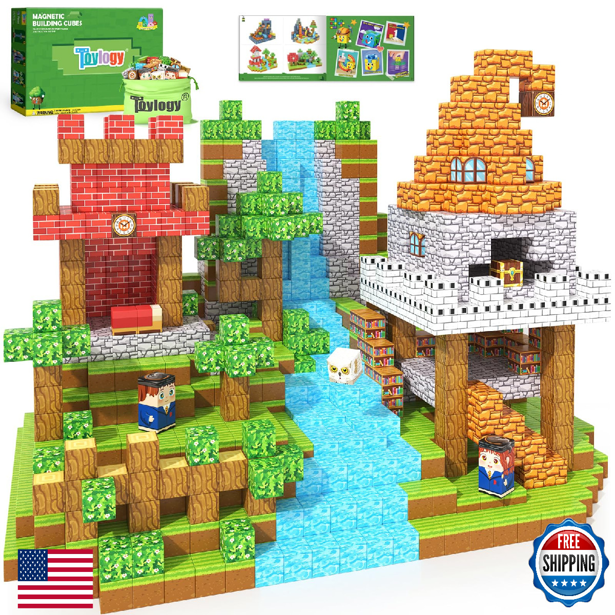 150PCS Magnetic Blocks - Magnetic Building Blocks STEM Toy, Build Mine Magnet Wo