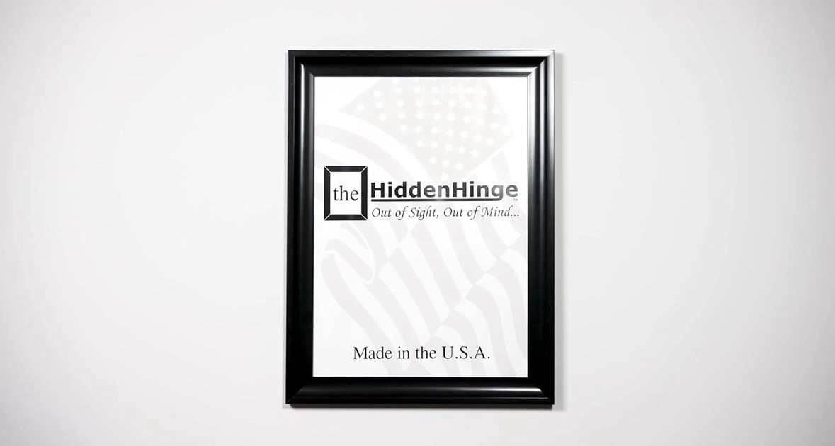 Hidden Hinge - UNDETECTABLE Designed for mounting a Over Wall Safe