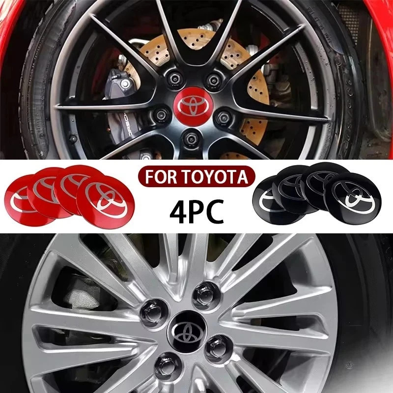 4pcs 56mm Car Styling Wheel Center Hub Caps Stickers Badge Emblem Decoration Dec