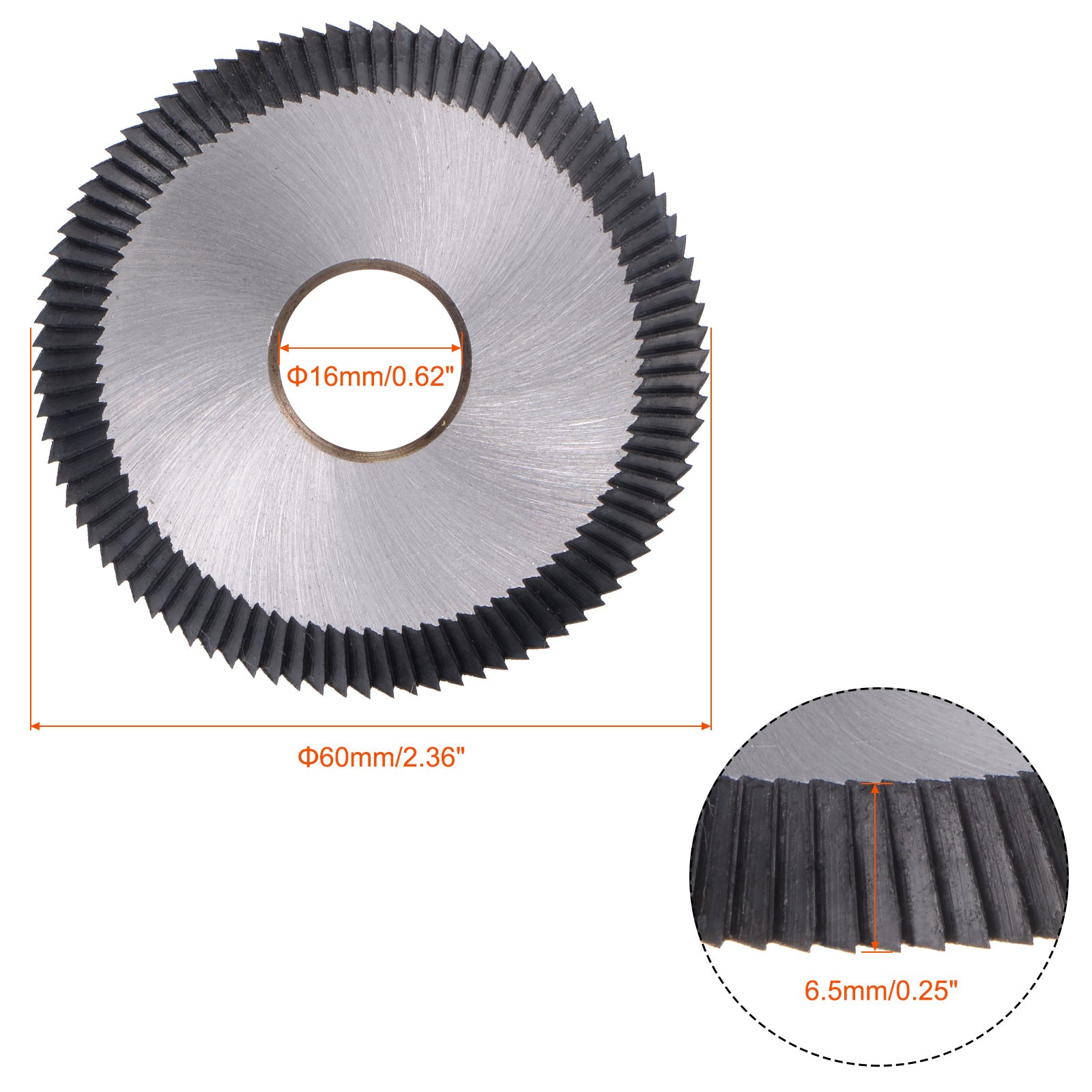 16x60x6.35mm Cutting Blade Horizontal Machine HSS Disk Cutter