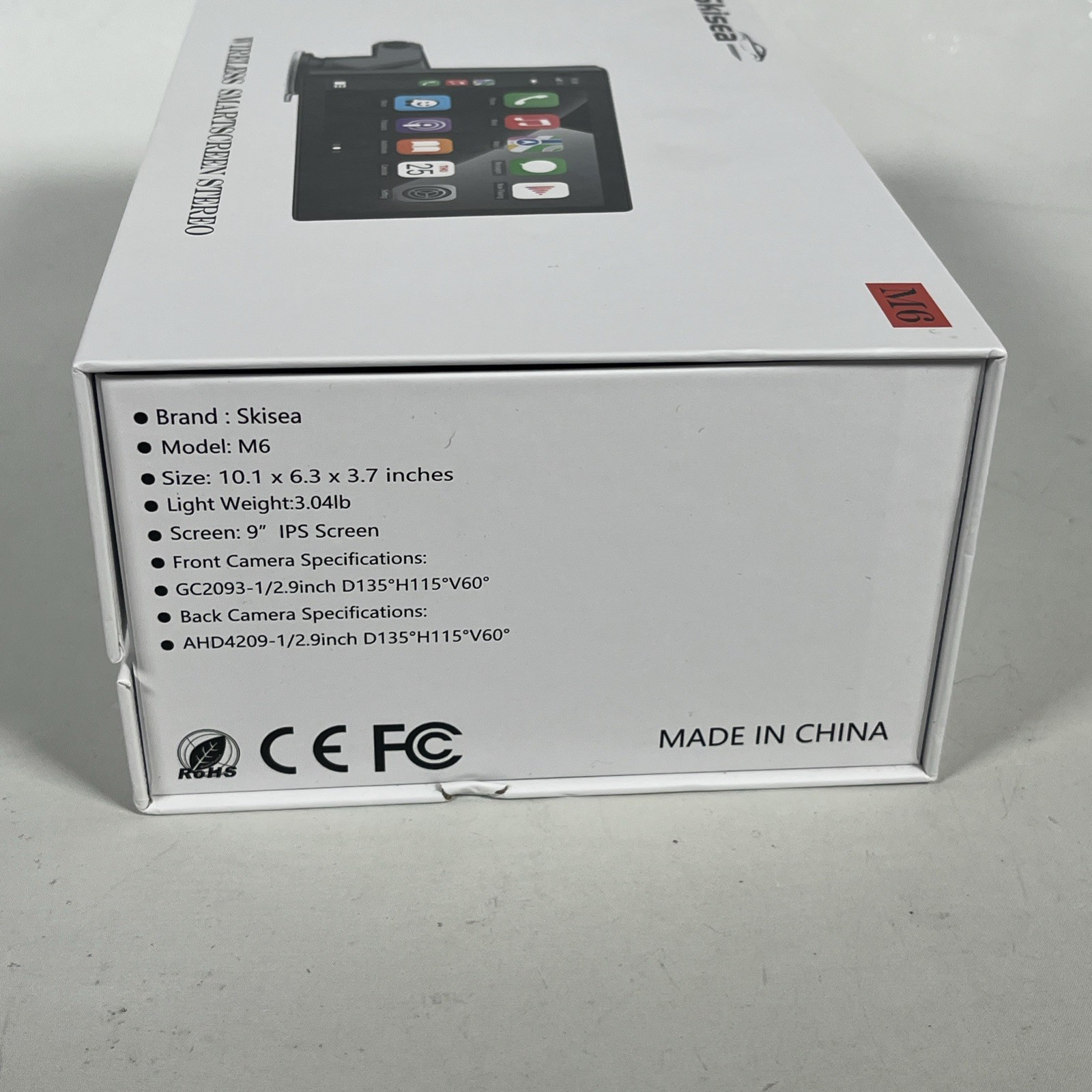Skisea M6 Touch Screen Portable Carplay Car Wireless Smart Screen Stereo NIB