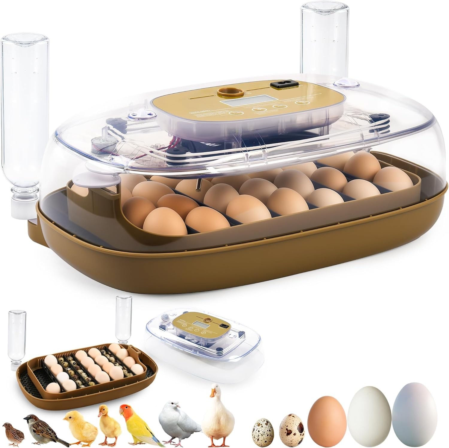 Incubators for Hatching Eggs, Egg Incubator with Automatic Egg Turning and Humid