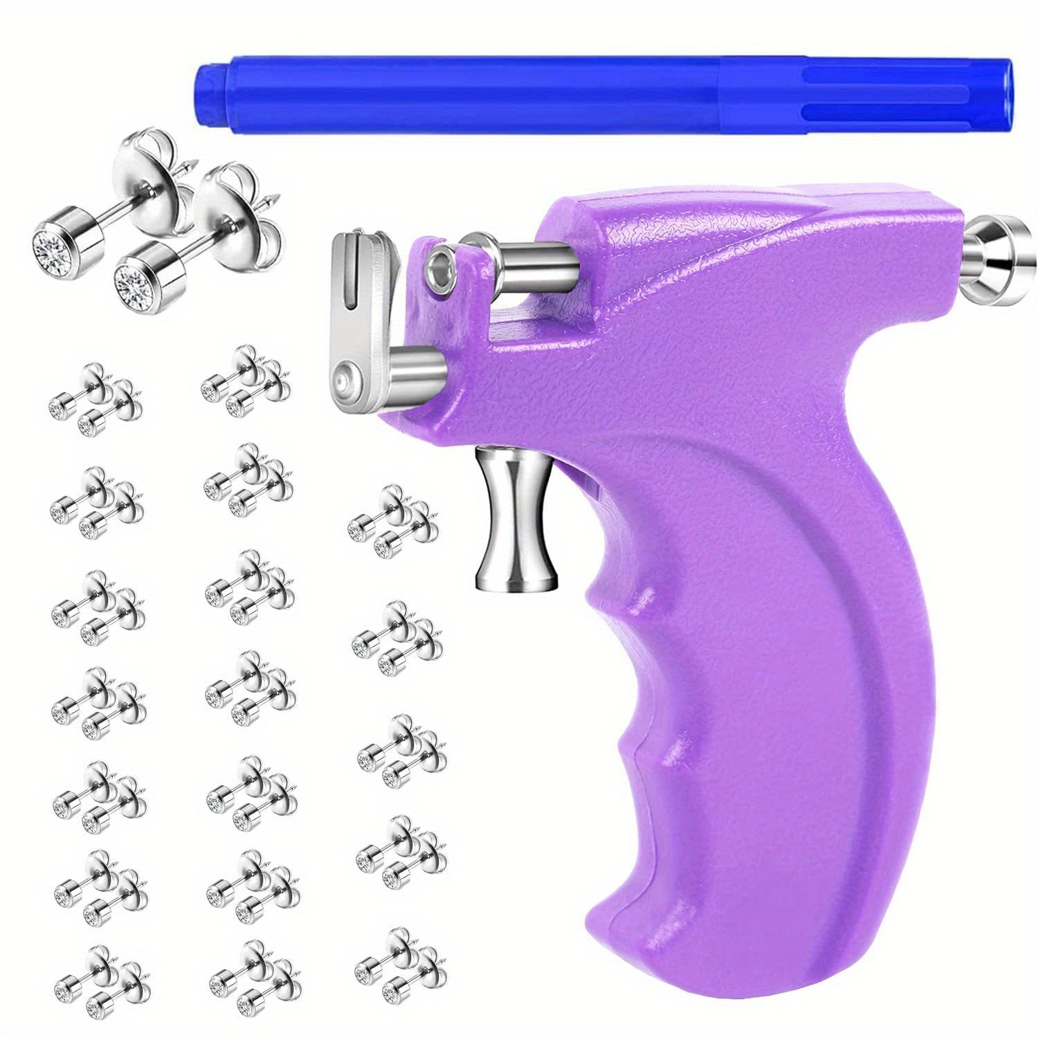 Professional Ear Piercing Gun Kit Sterile Home Body Tool Stainless Steel Earring
