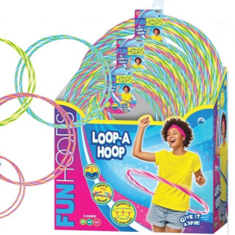Loop a Hoop - Travel Exercise Hoop - Coils Down for Travel - Fitness Hoop - New