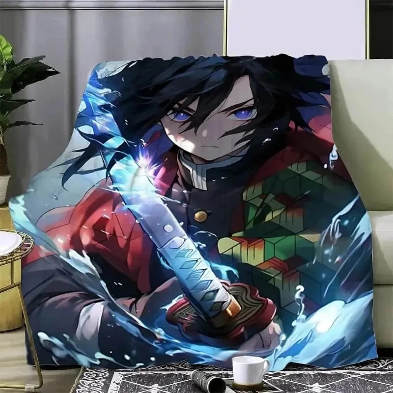 Anime Demon Slayer Tomioka Giyu Water Hashira Fleece Blanket