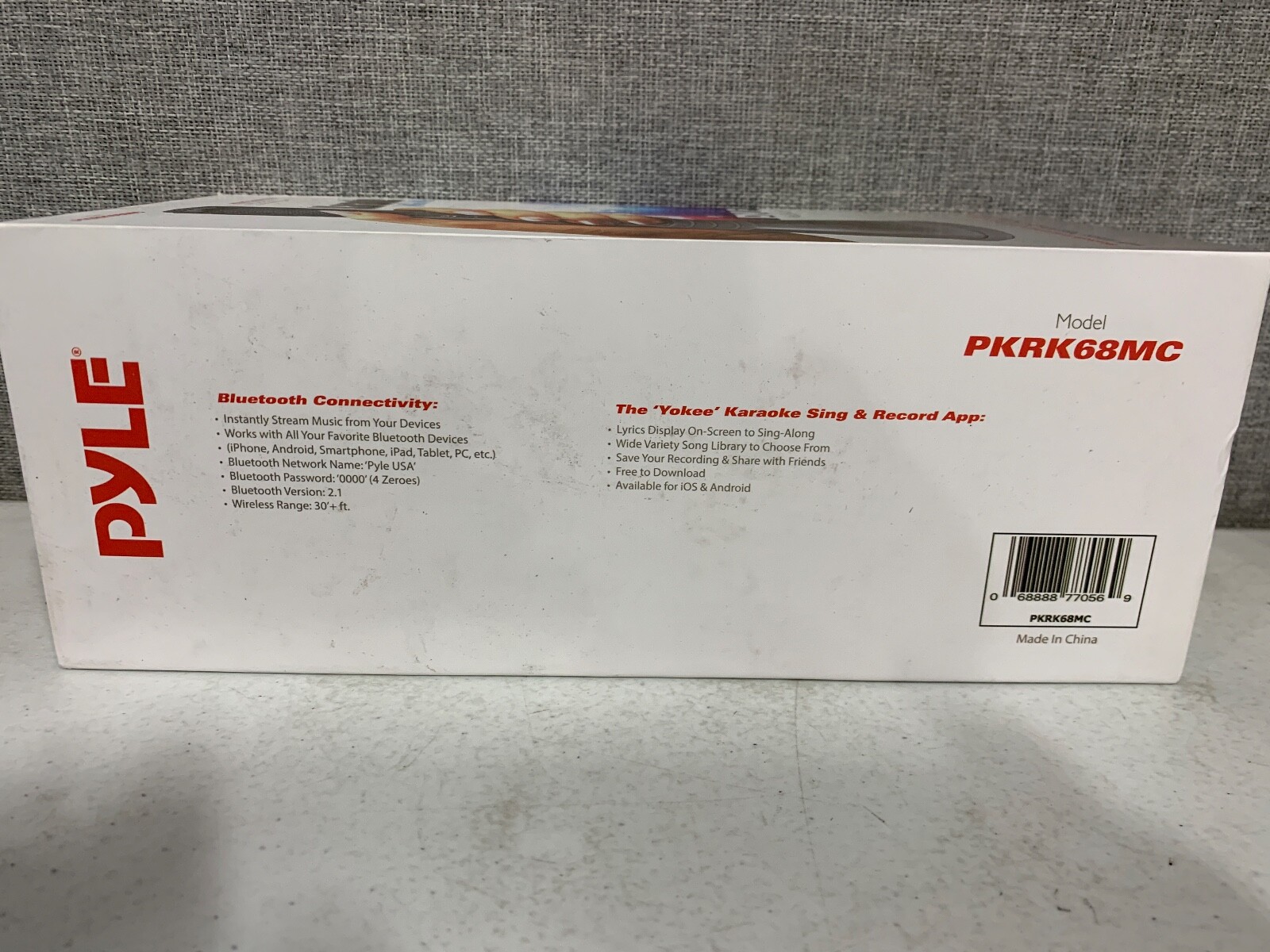 Pyle PKRK68MC Wireless Handheld Bluetooth Karaoke Microphone Player