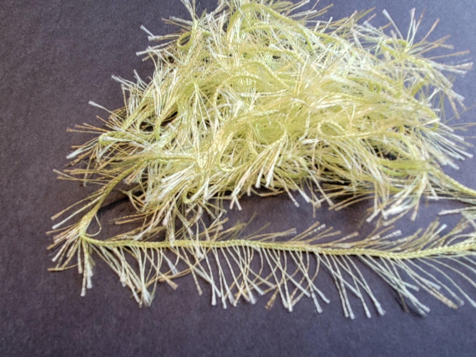 4  Yards LIGHT GREEN Crystal Ice Hackle Feather Replacement Fly Tying